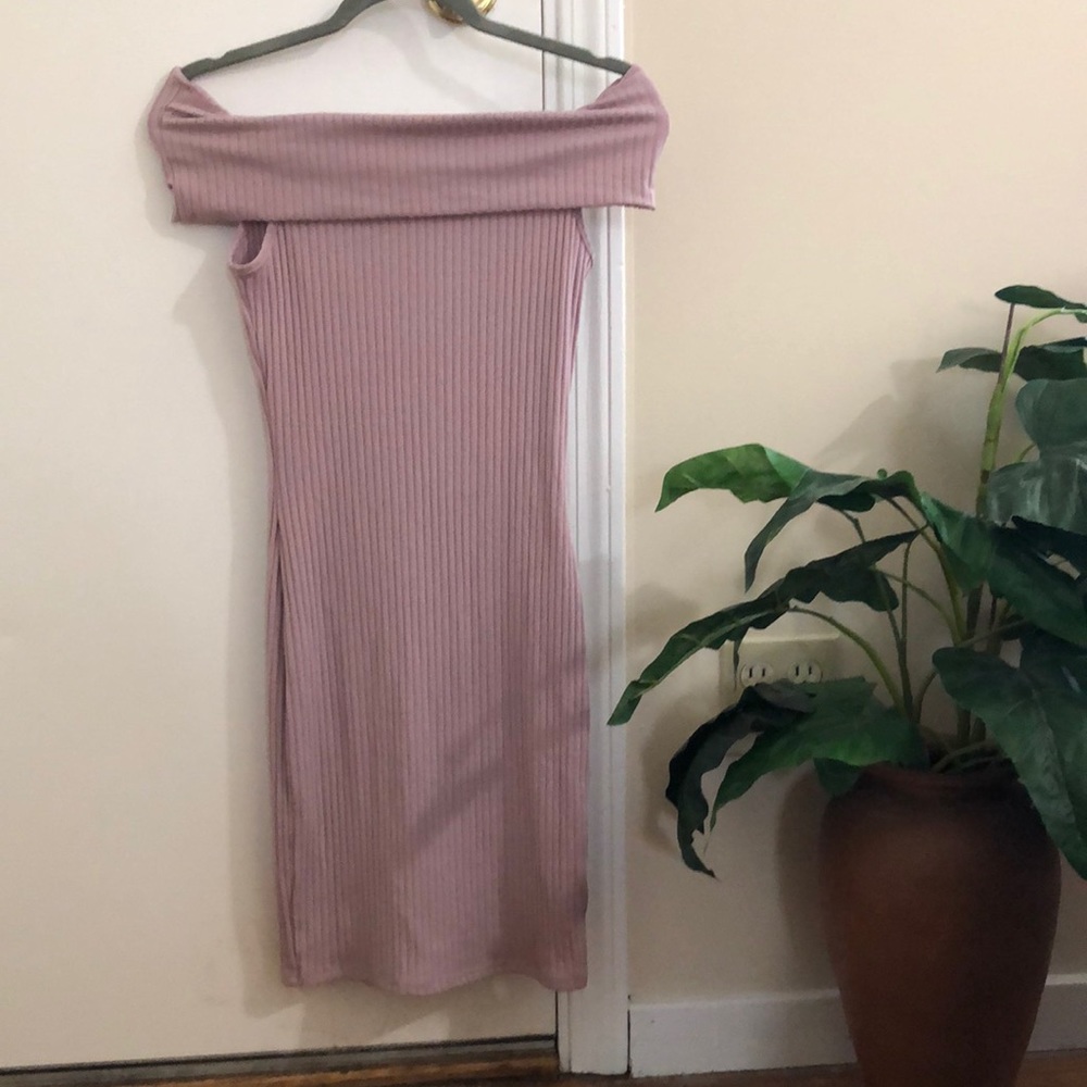 Lavender Charlotte Russe off the shoulder dress